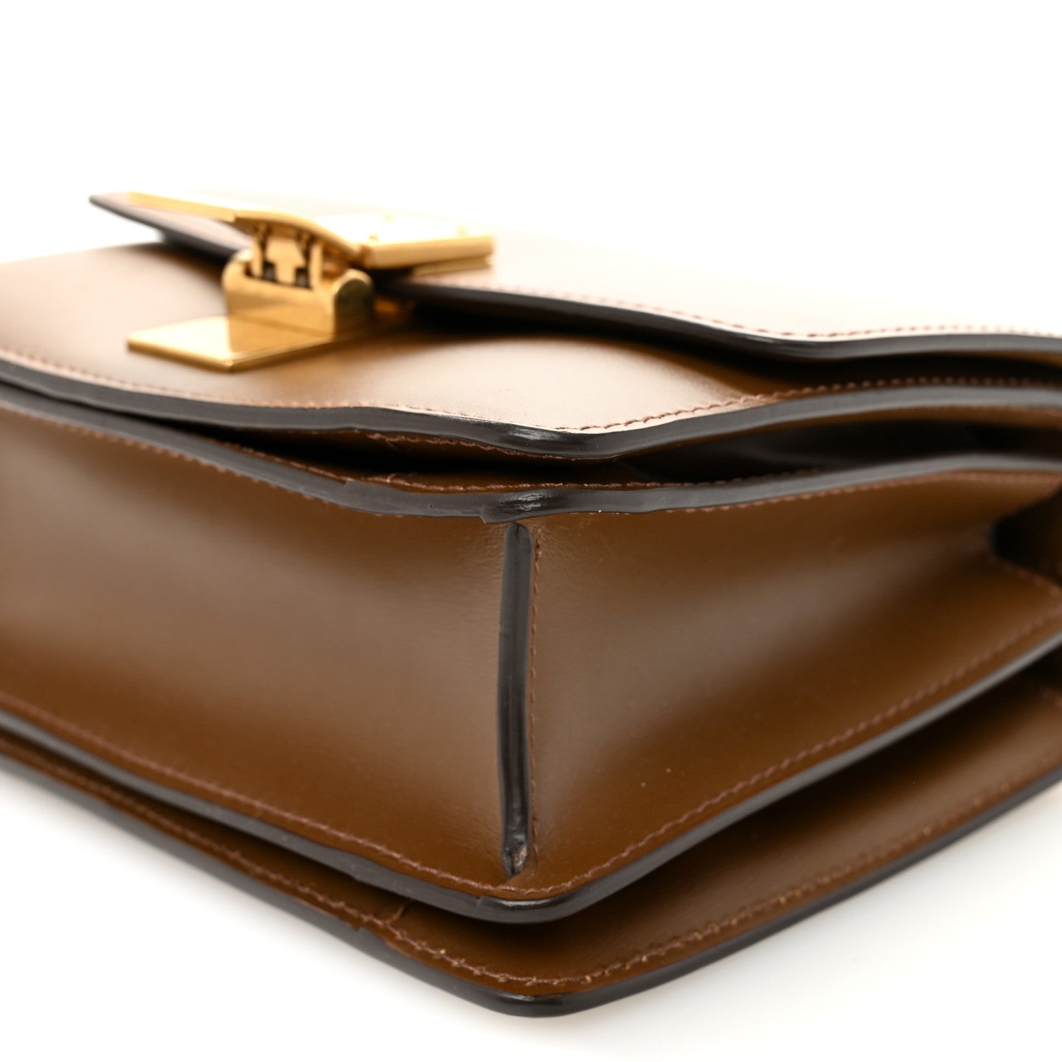 Box Calfskin Small Classic Box Flap Bag Camel