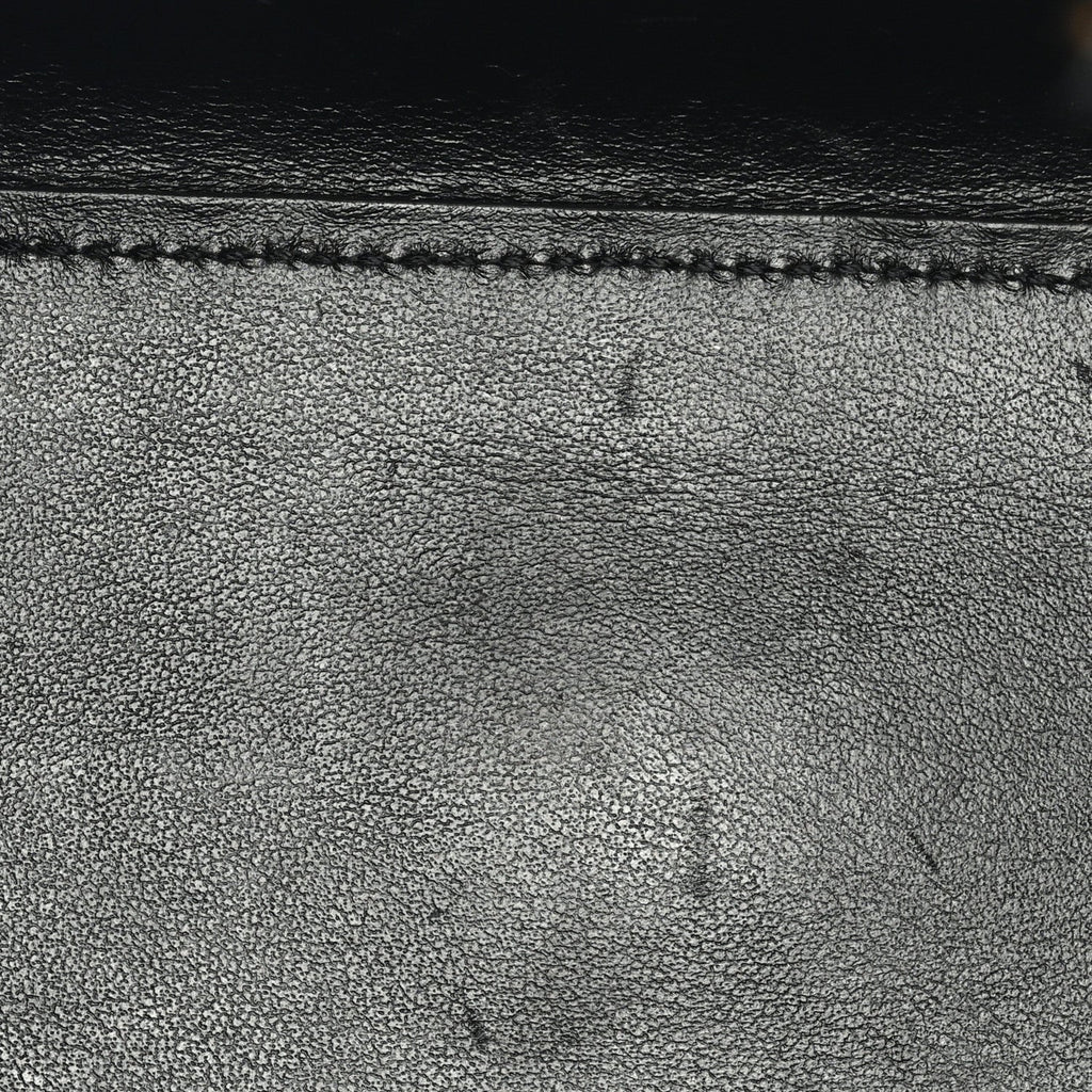 Calfskin Crocodile Embossed Nano Sac De Jour Black