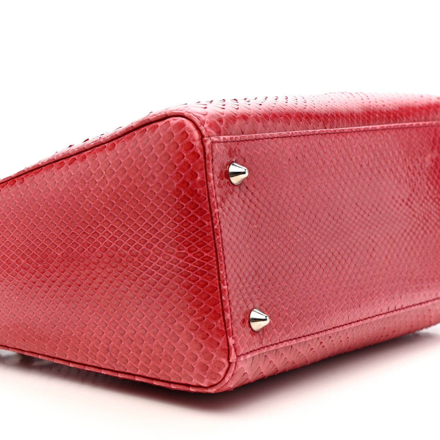 Snakeskin Medium Lady Dior Pink