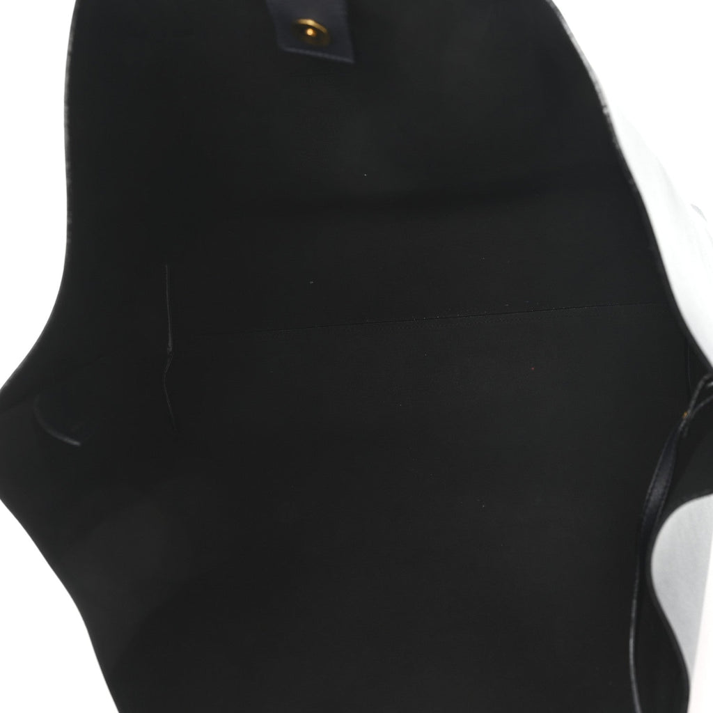 Calfskin Large Shopping Tote Deep Marine