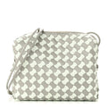 Nappa Wavy Bicolor Intrecciato Small Loop Camera Bag Agate Grey Glacier