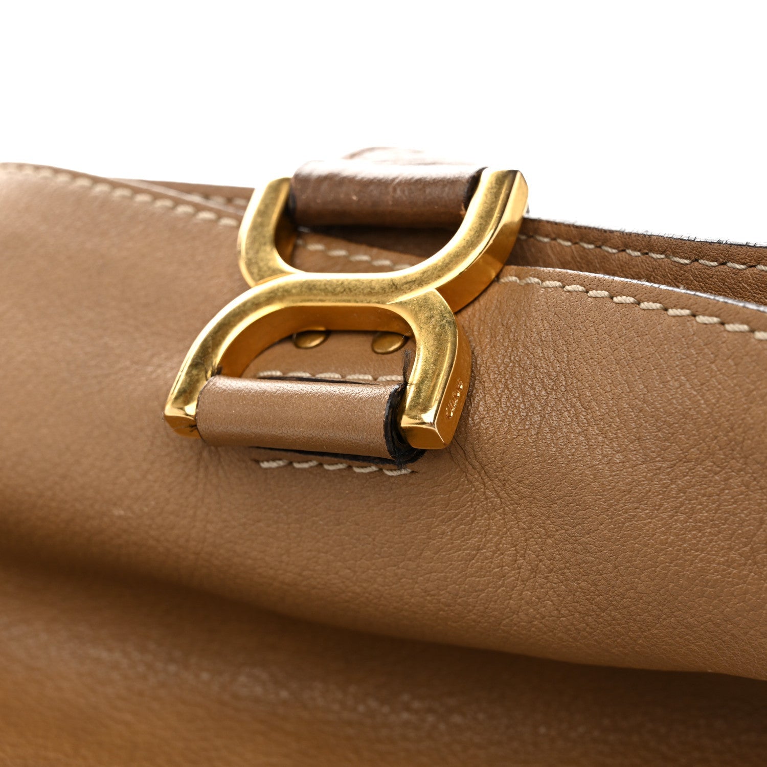 Calfskin Large New Marcie Tote Nut
