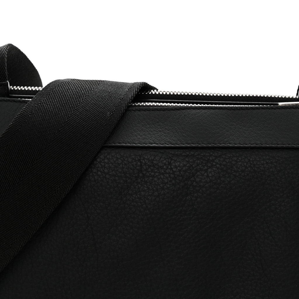 Grained Calfskin Duo Bag Black