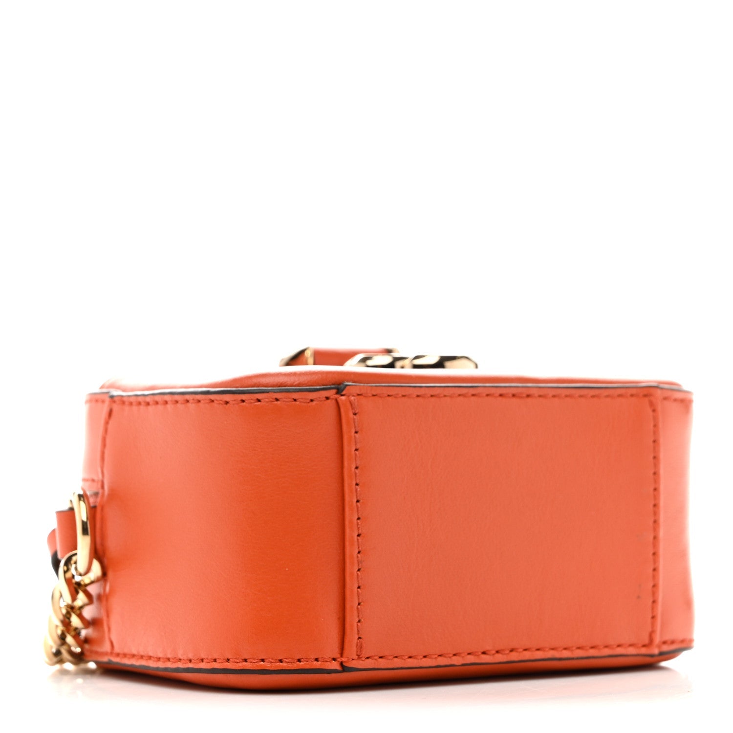 Calfskin Micro Hale Crossbody Amber Orange