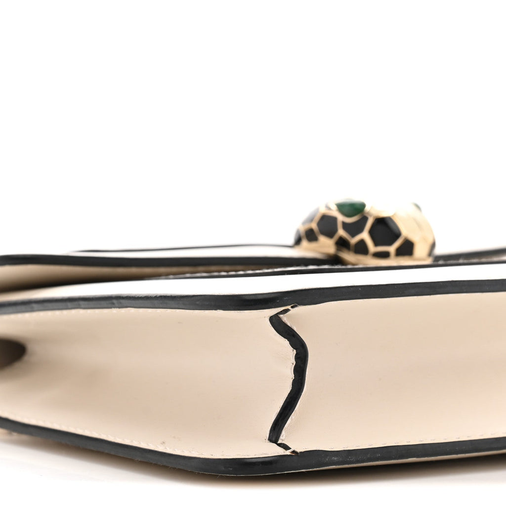 Calfskin Small Serpenti Forever Crossbody Bag White Agate