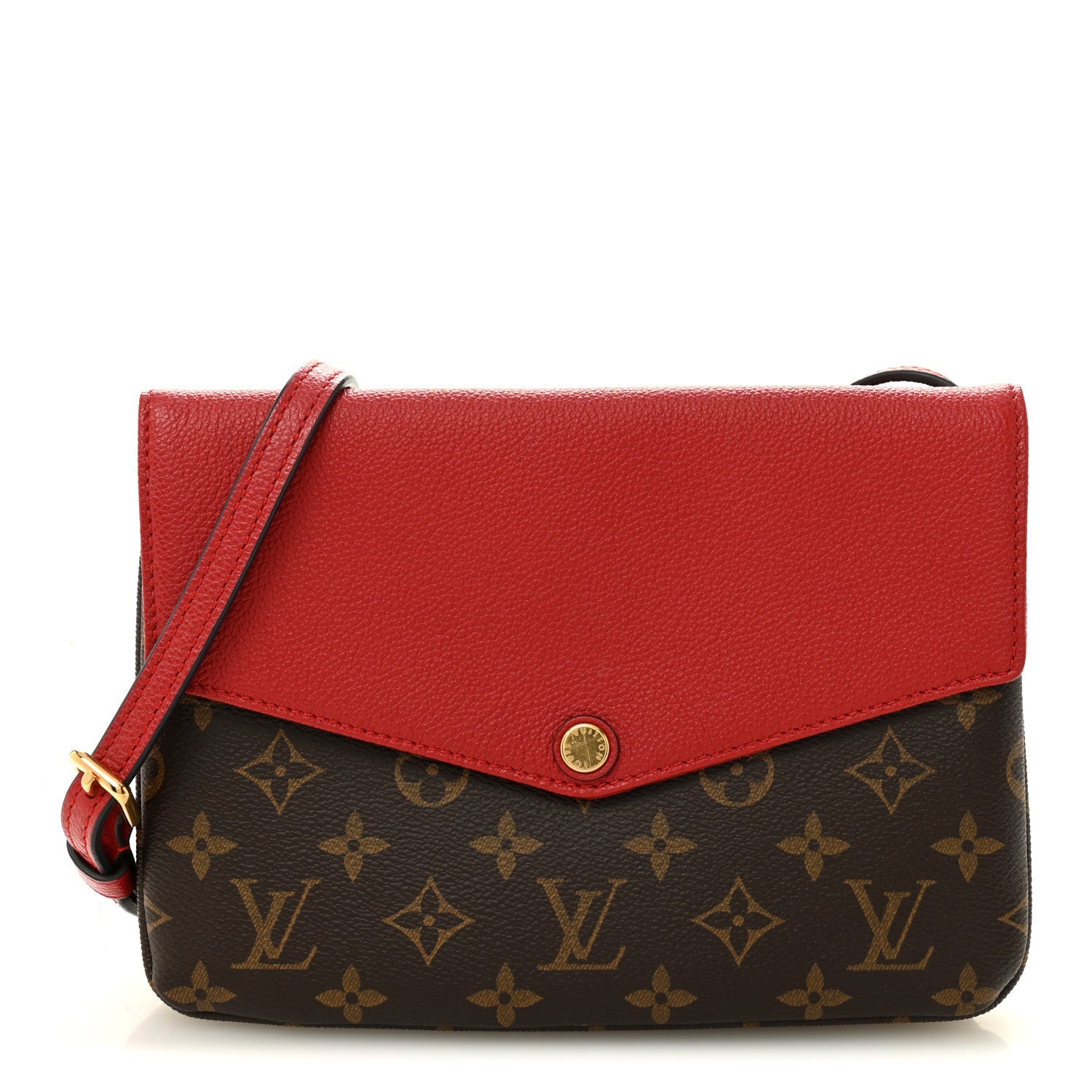 Monogram Twice Pochette Cherry