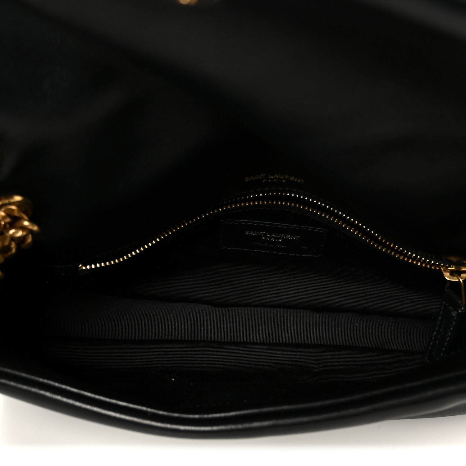 Plunged Lambskin Calypso Black