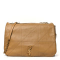 Lambskin Matelasse Monogram Large Jamie 4.3 Tabac Brown