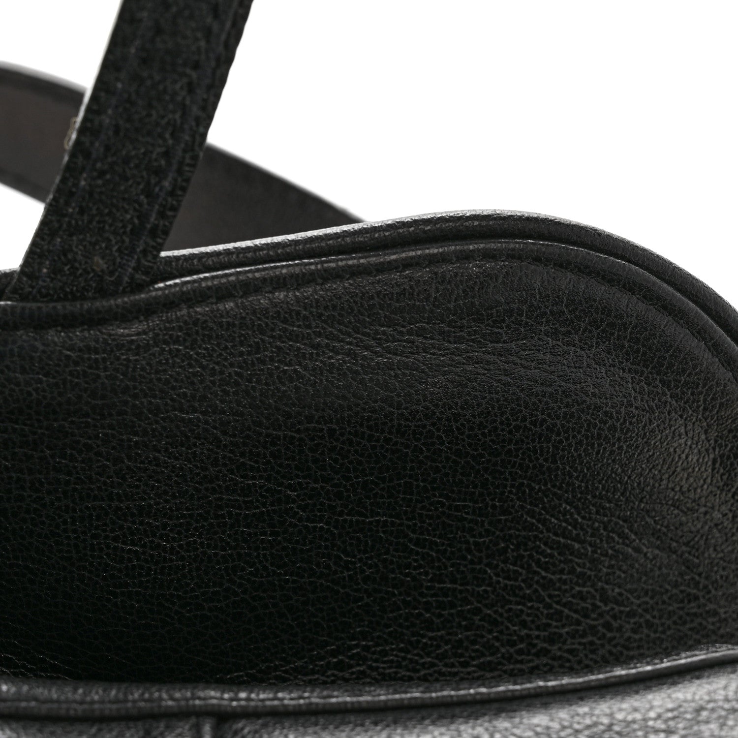Shiny Goatskin  Saddle Bag Black