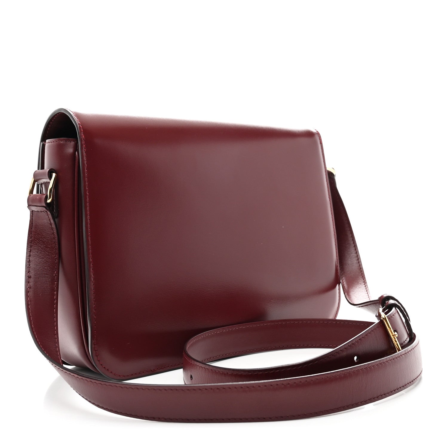 Shiny Calfskin Medium Triomphe Light Burgundy