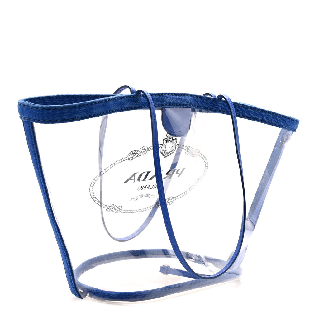 PVC Canapa Tote Cobalto