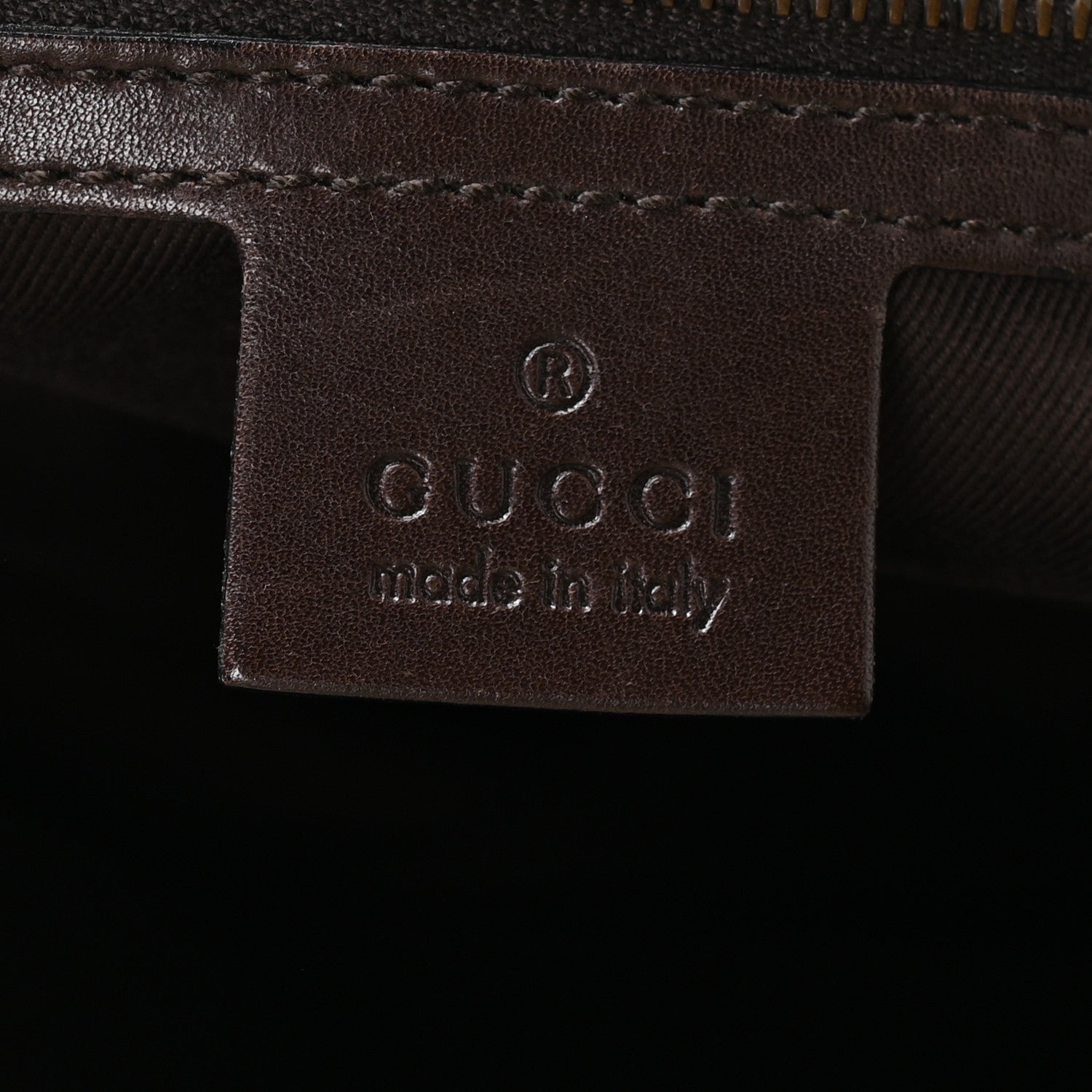 Monogram Braided Shoulder Bag Brown