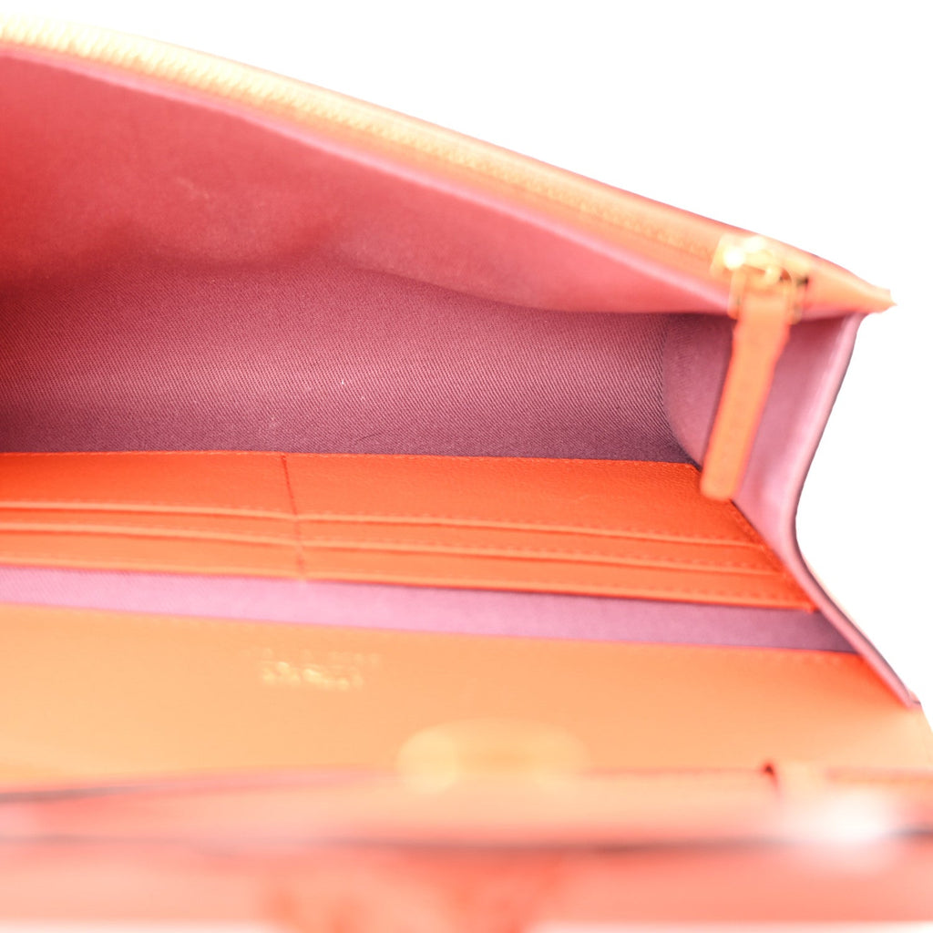 Grained Calfskin La Medusa Crossbody Bag Orange