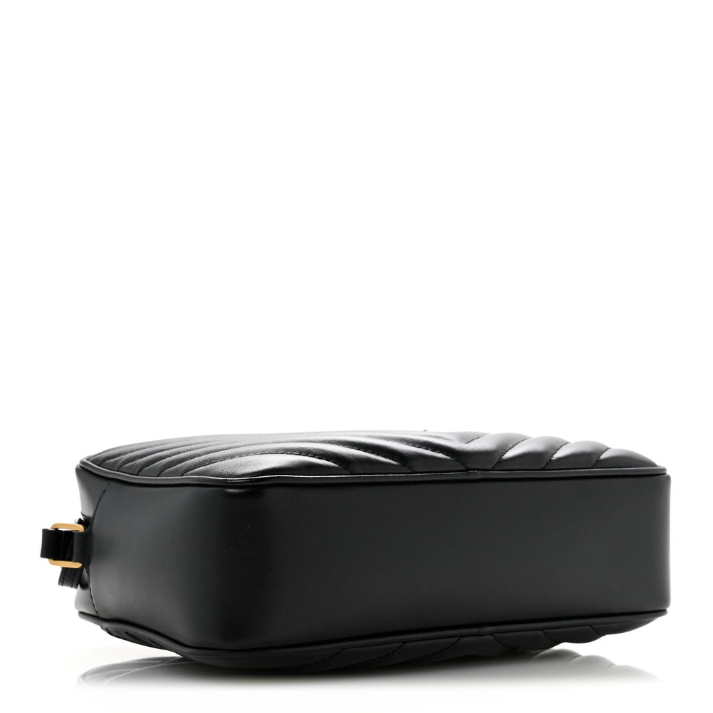 Calfskin Matelasse Monogram Lou Camera Bag Black