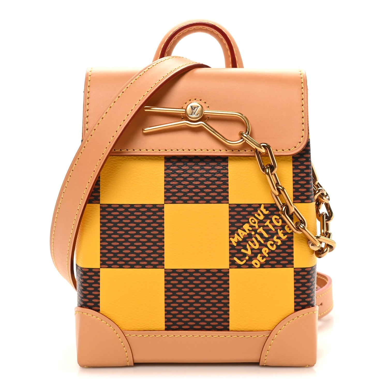 Damier Pop Nano Steamer Yellow