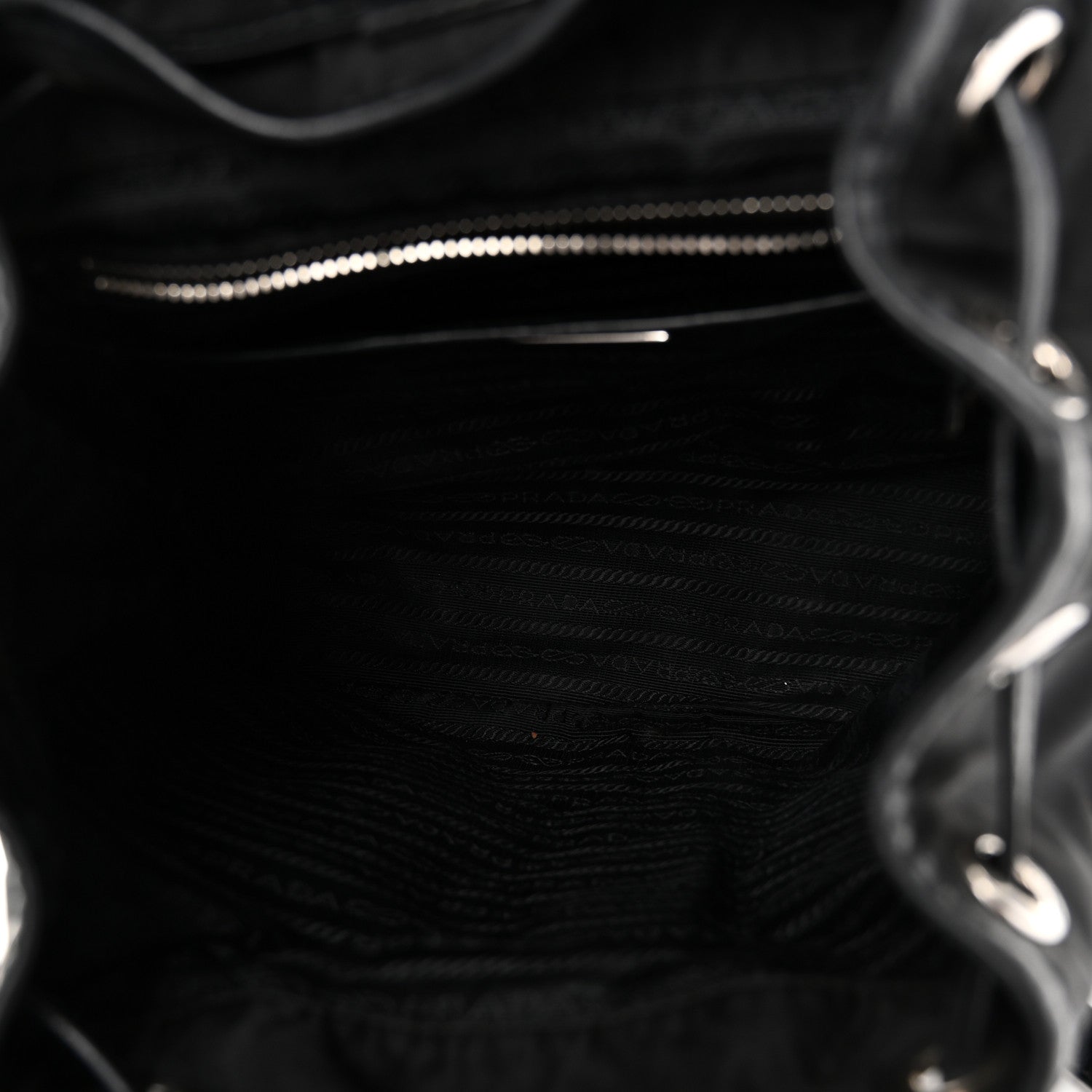 Tessuto Nylon Soft Calfskin Backpack Black