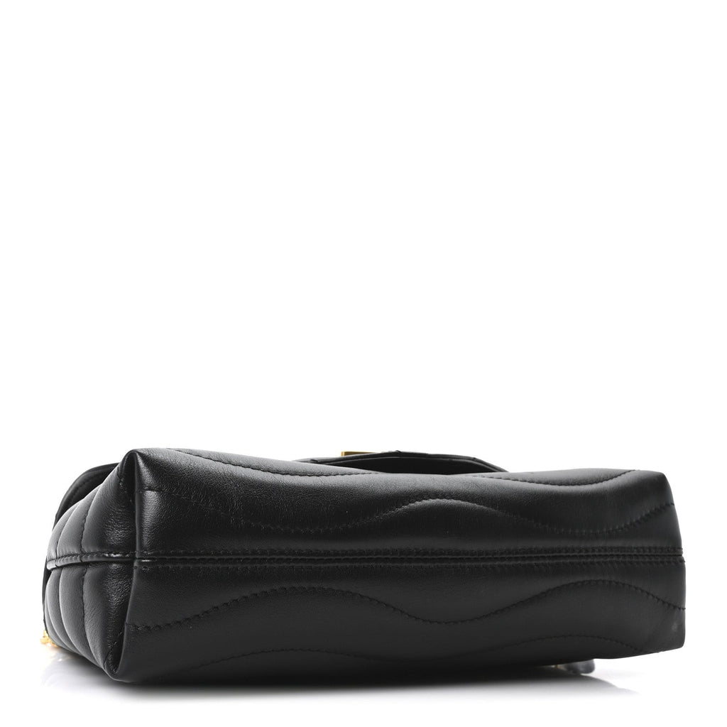 Calfskin LV New Wave Chain Bag Black