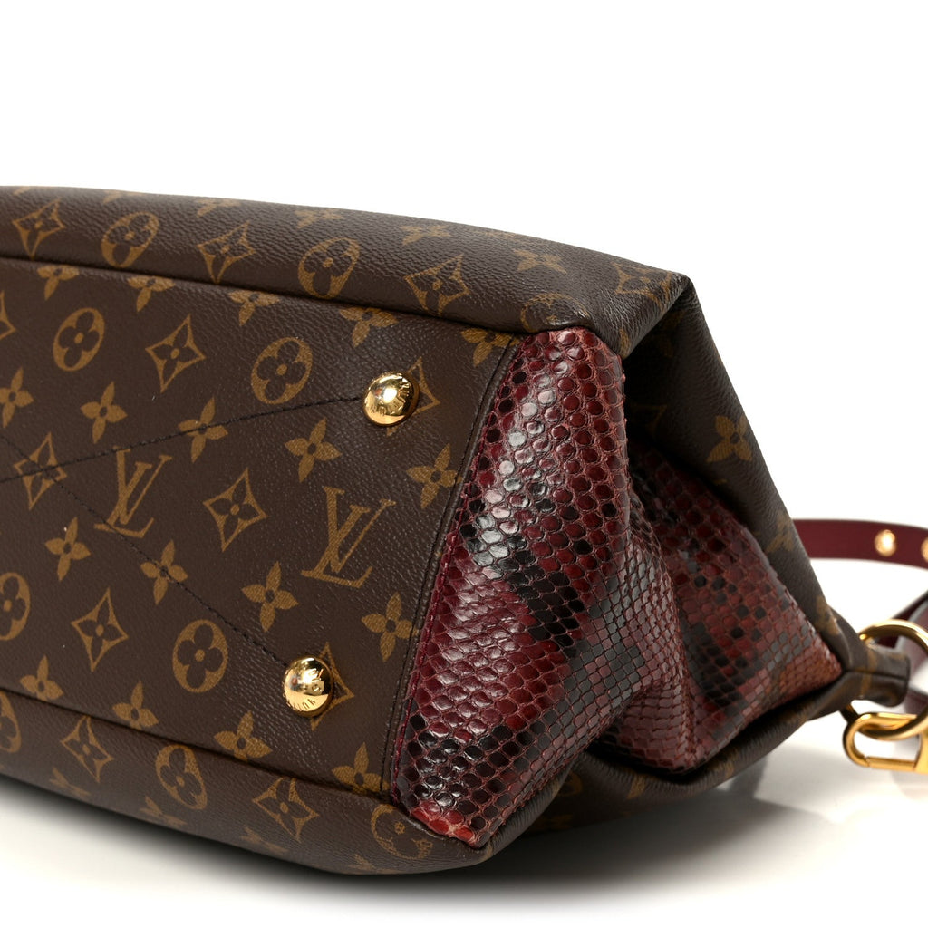 Snakeskin Monogram Pallas Red