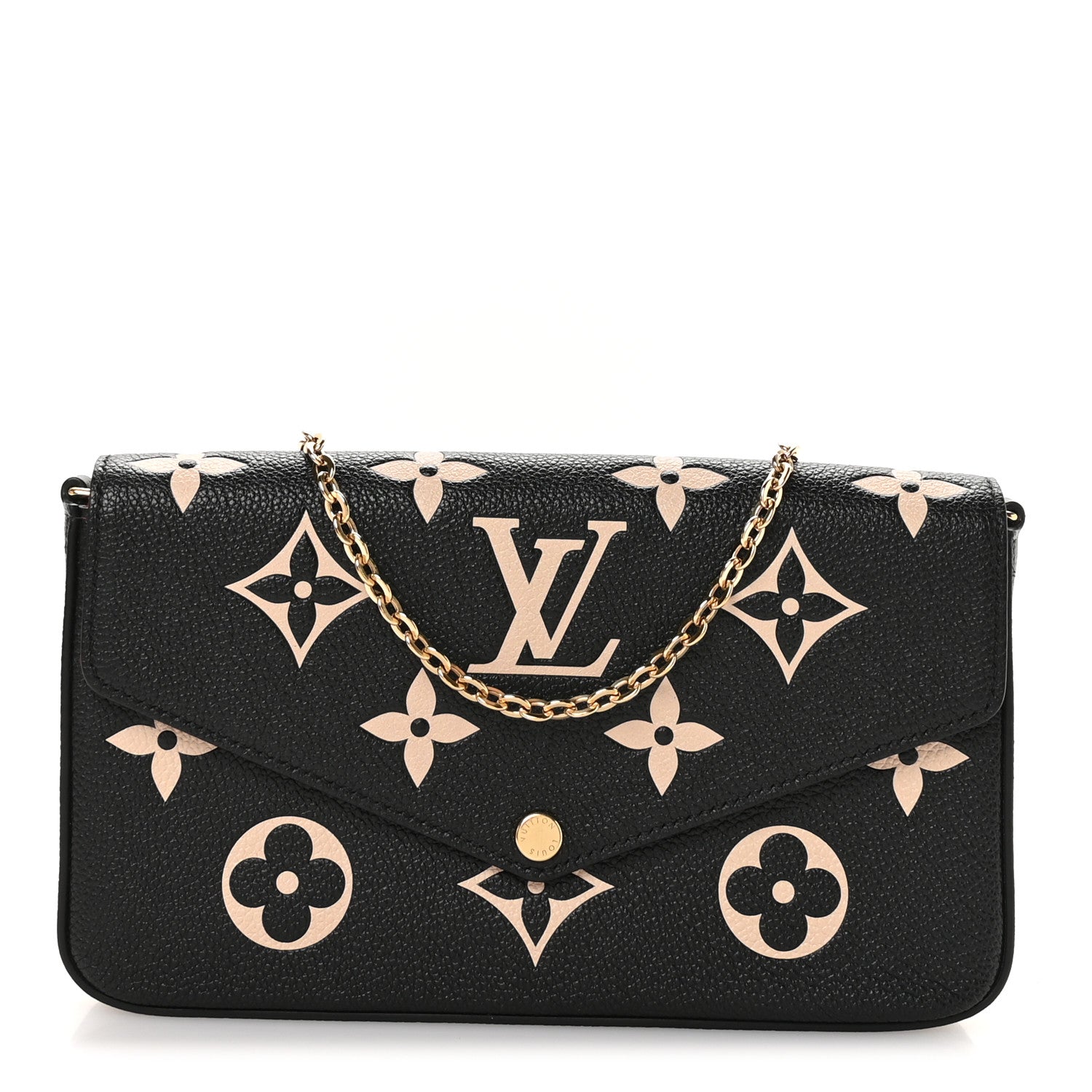 Empreinte Monogram Giant Felicie Pochette Black Beige