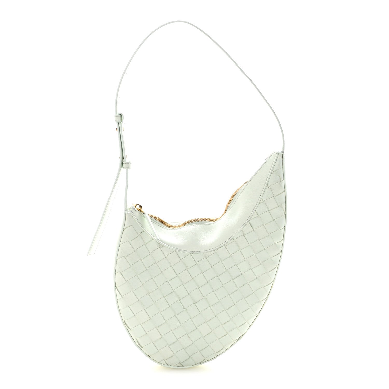 Nappa Intrecciato Small Drop Shoulder Bag Glacier