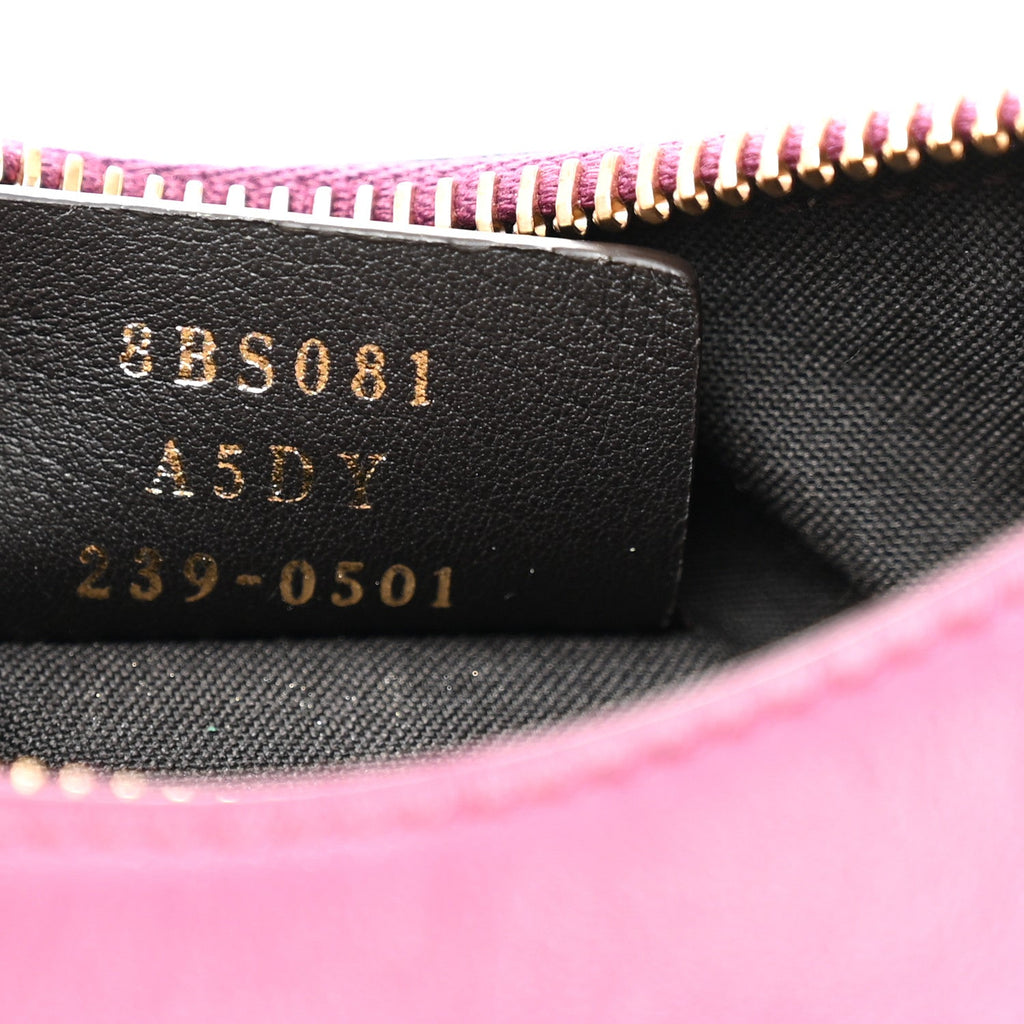 Vitello Grace Matte Mini Fendigraphy Hobo Bag Rosso Roma