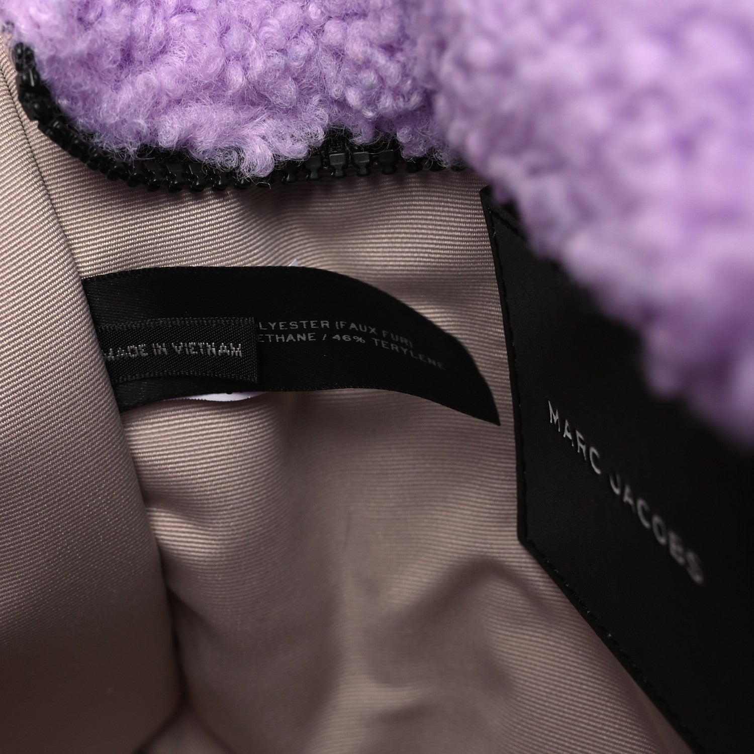 Polyester Cotton Small The Teddy Traveler Tote Bag Lilac