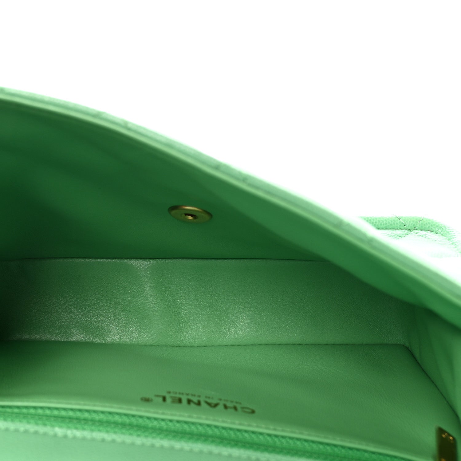 Caviar Quilted Medium Sweet Classic Flap Green