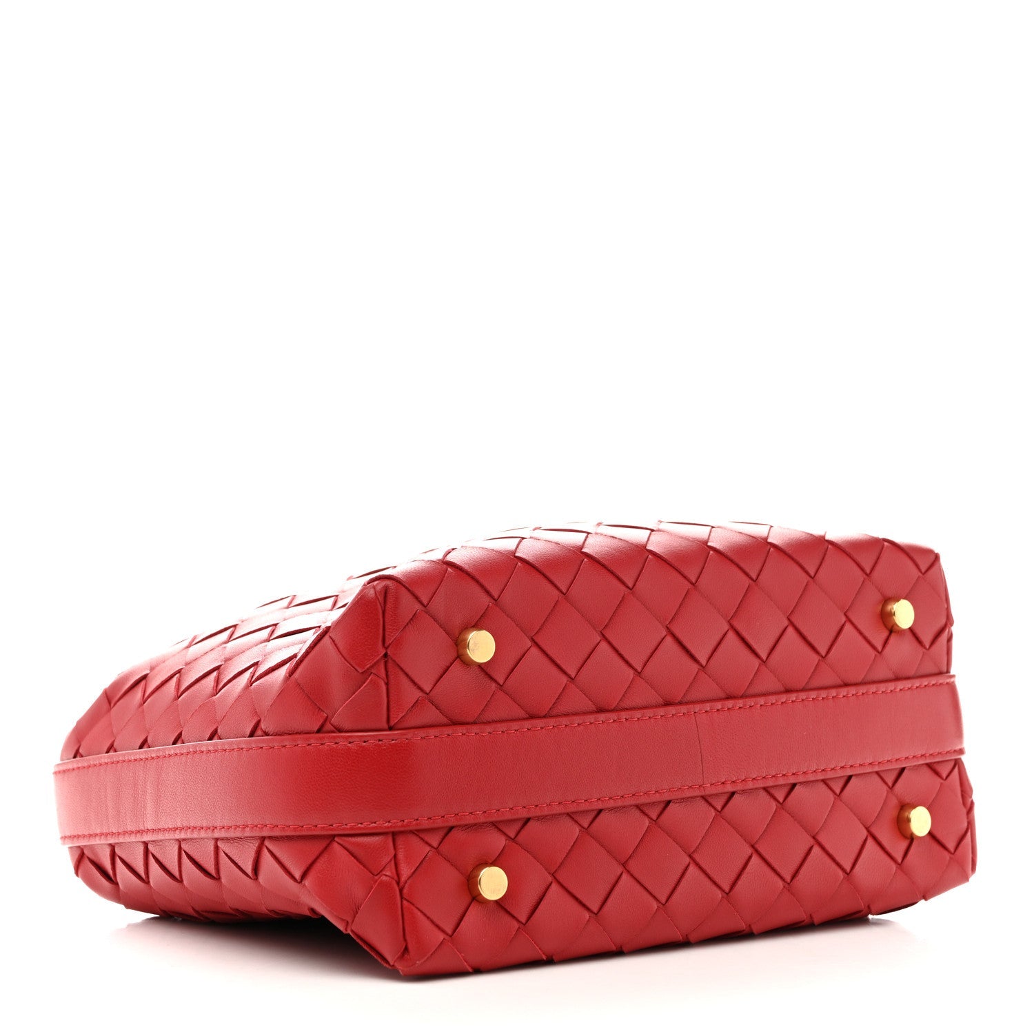 Calfskin Nappa Intrecciato Mini Wallace Apple Candy