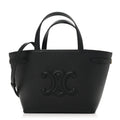 Grained Calfskin Triomphe Mini Cabas Anais Black