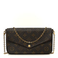 Monogram Pochette Felicie Chain Wallet Fuchsia