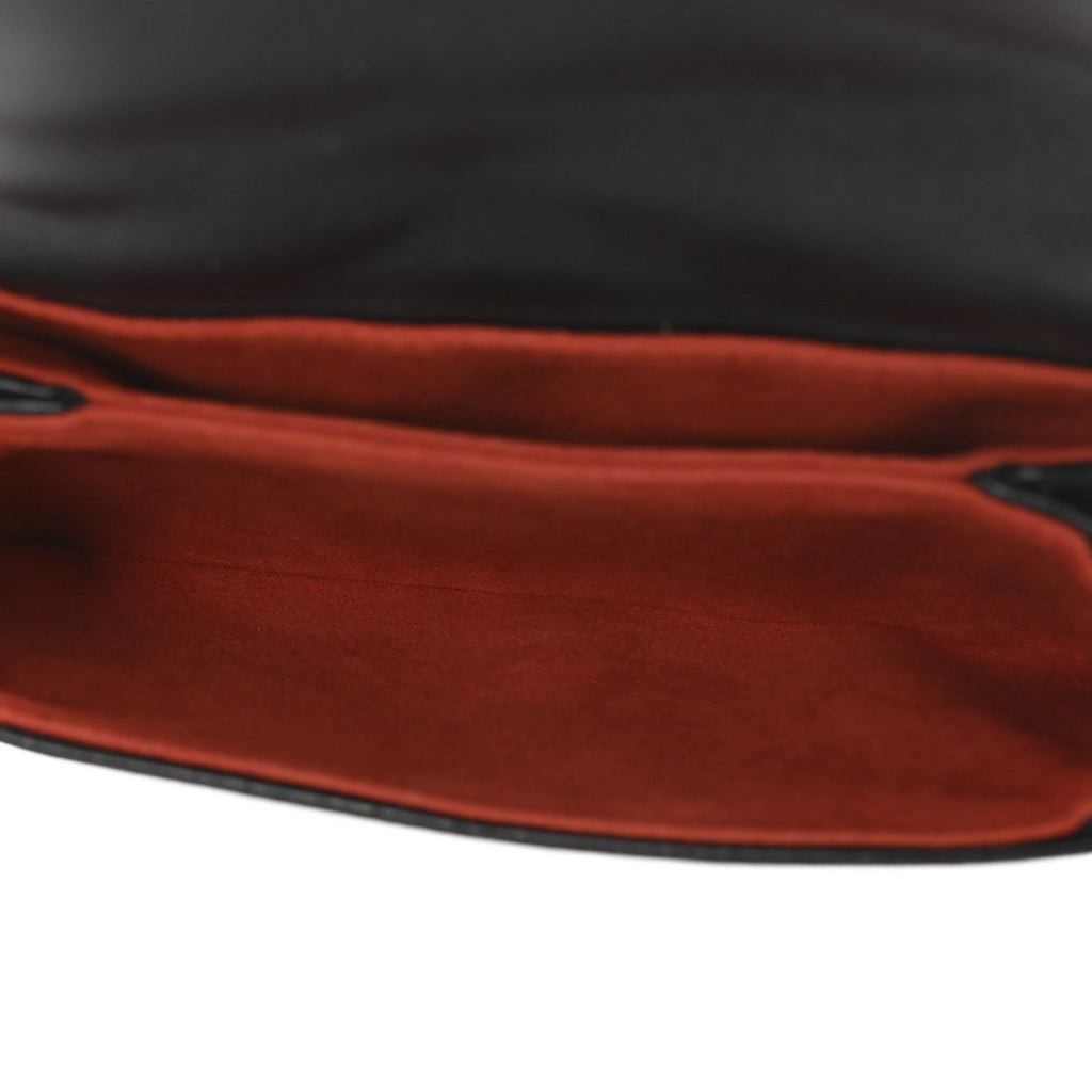 Lambskin Embossed Monogram Coussin Belt Bag Black