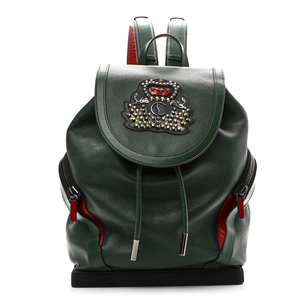 Calfskin Ecusson Explorafunk Backpack Green