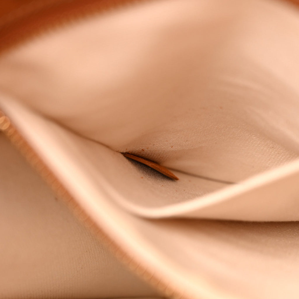 Canvas Calfskin Small Vertical Cabas Natural Tan