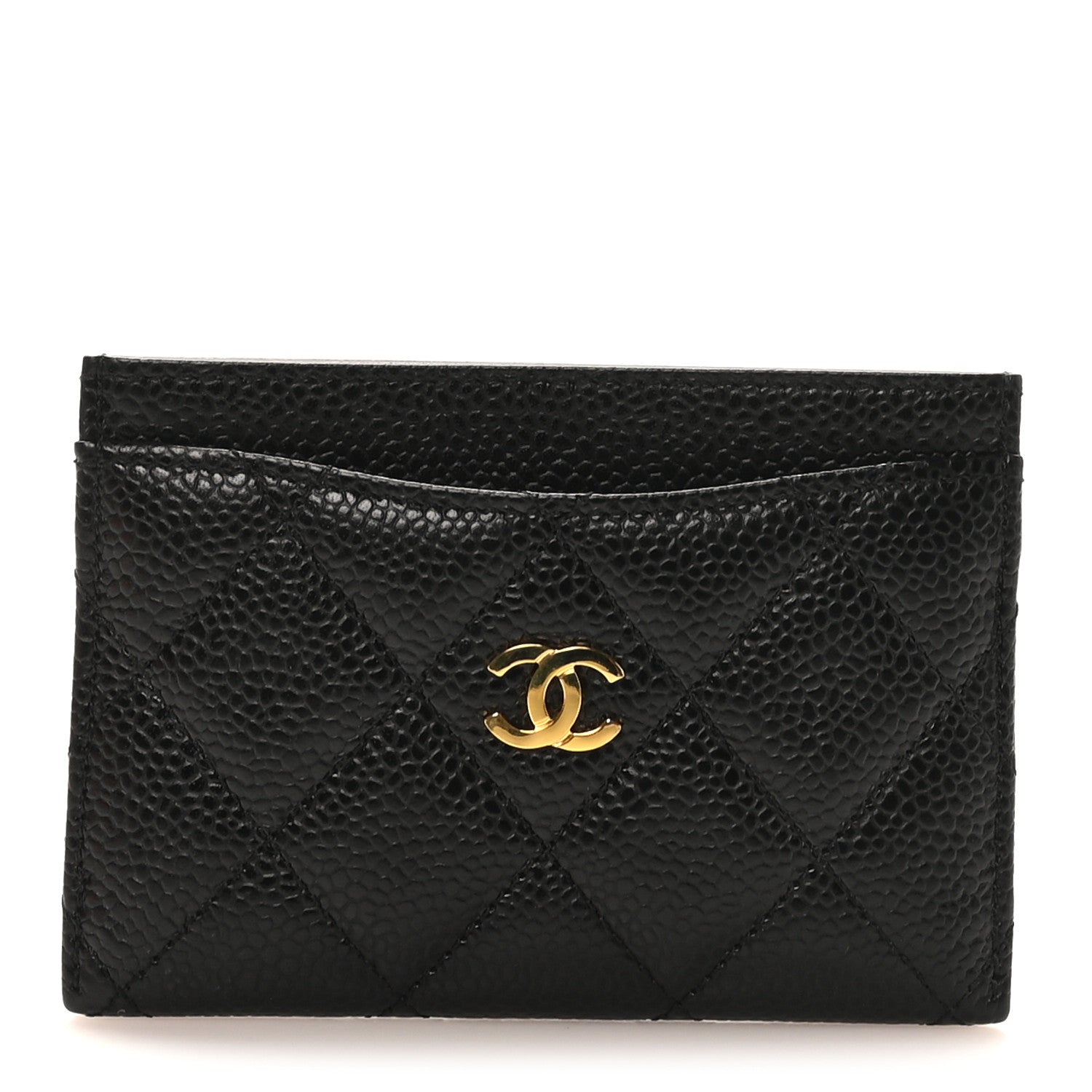 Caviar Quilted  Holder Black