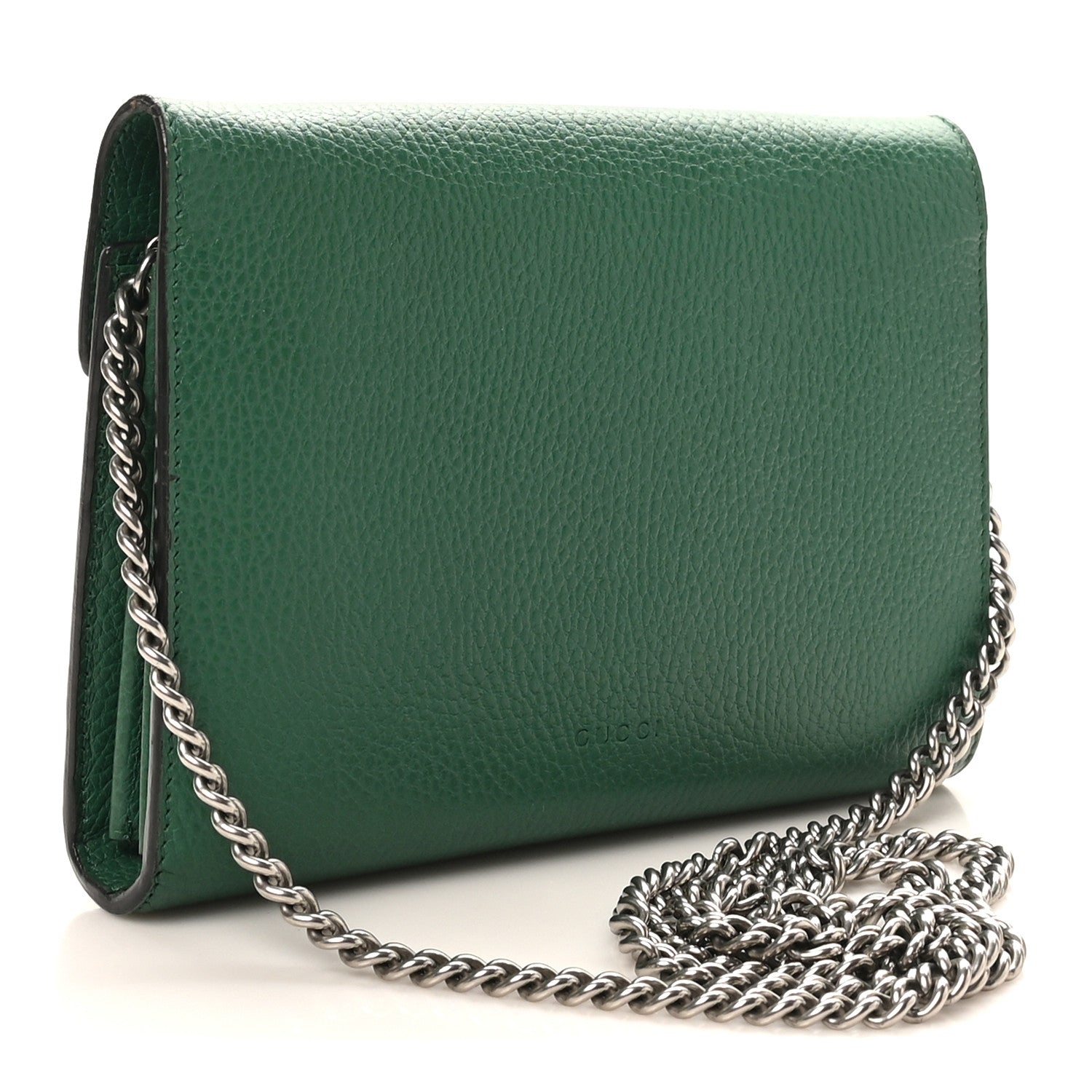 Calfskin Mini Dionysus Chain Wallet Emerald
