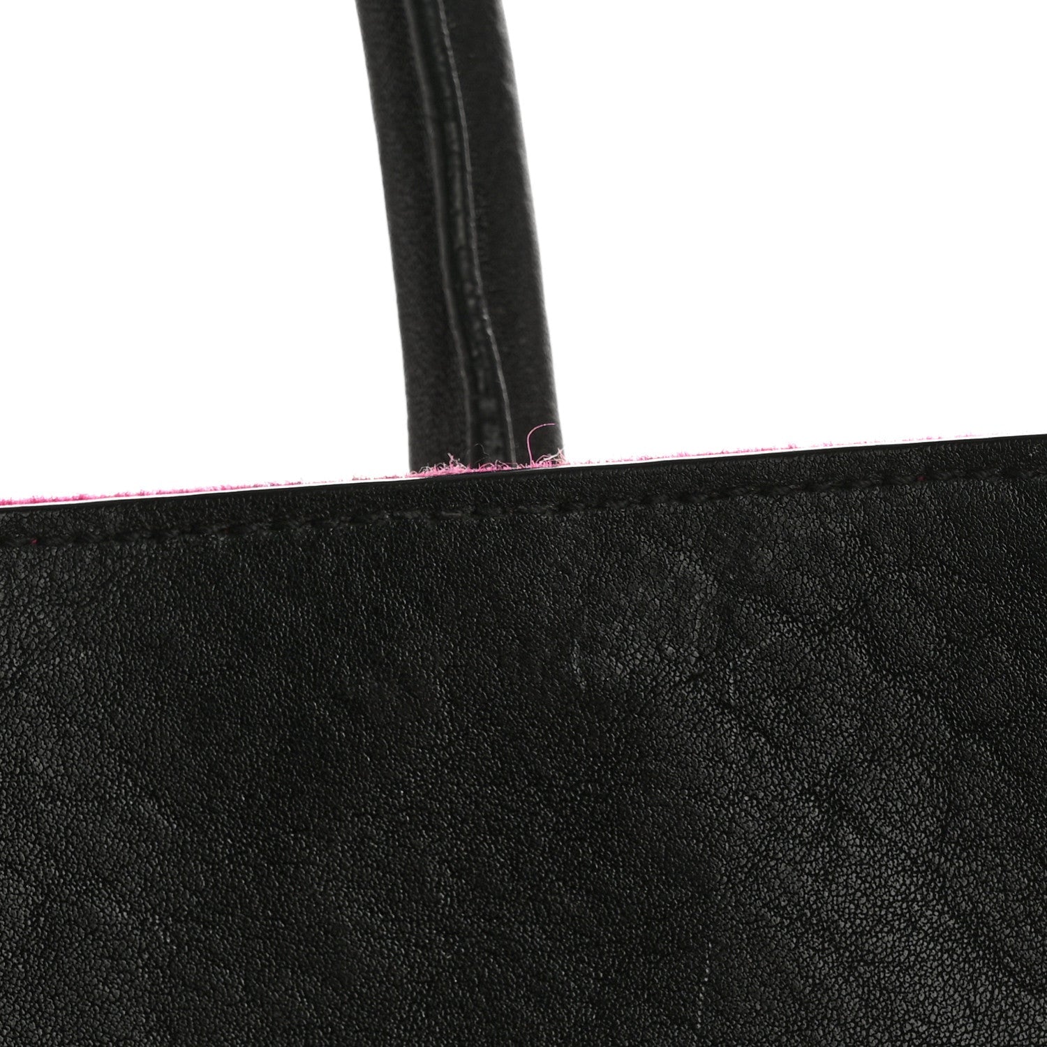 Wool Rive Gauche Tote Fuchsia
