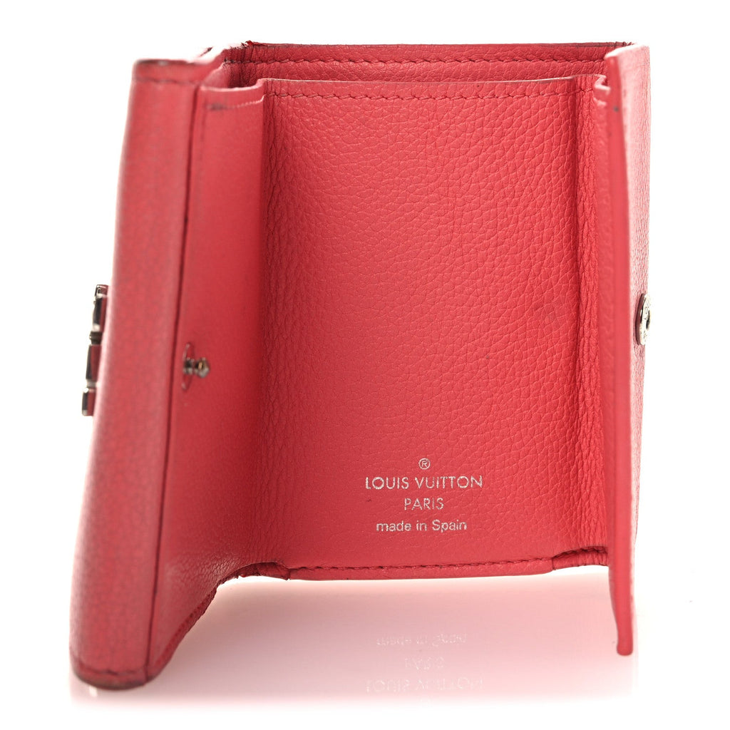 Calfskin Lockmini Wallet Hot Pink