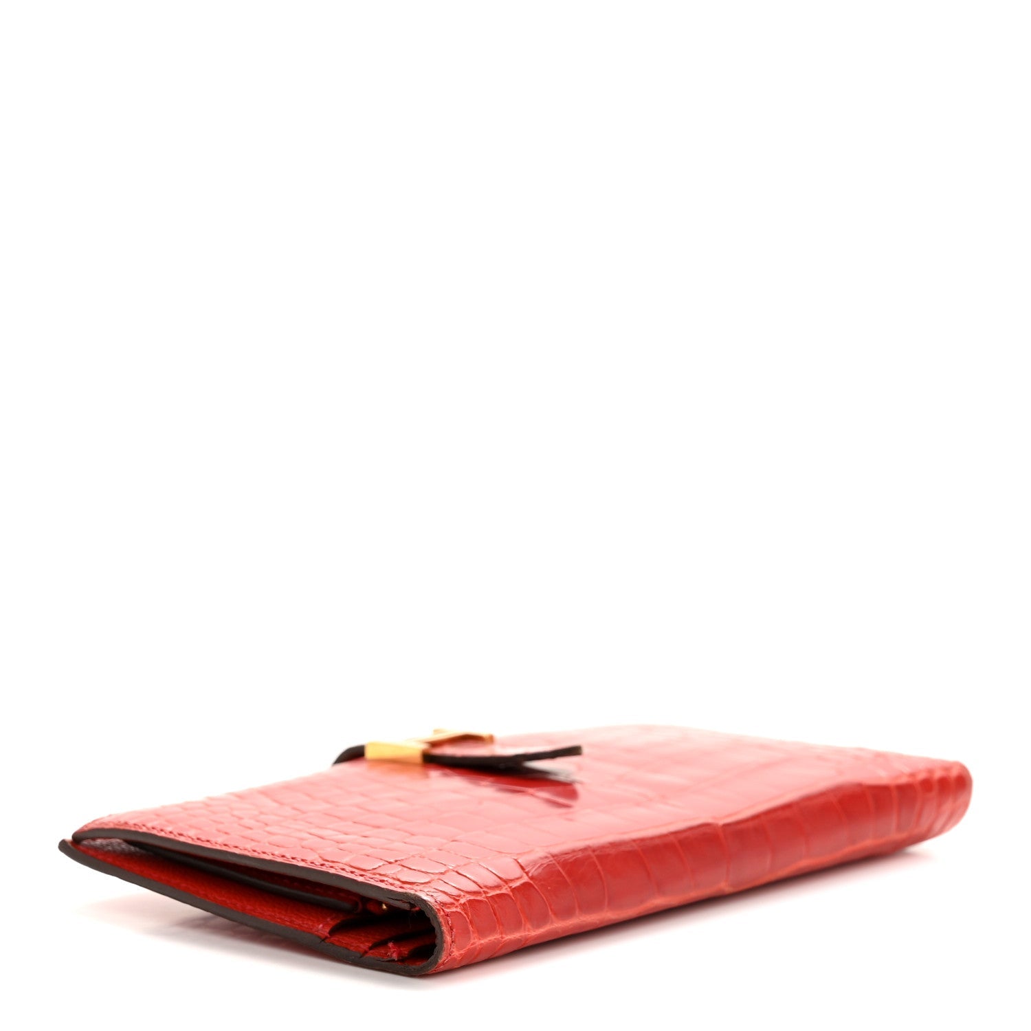 Shiny Alligator Bearn Wallet Geranium