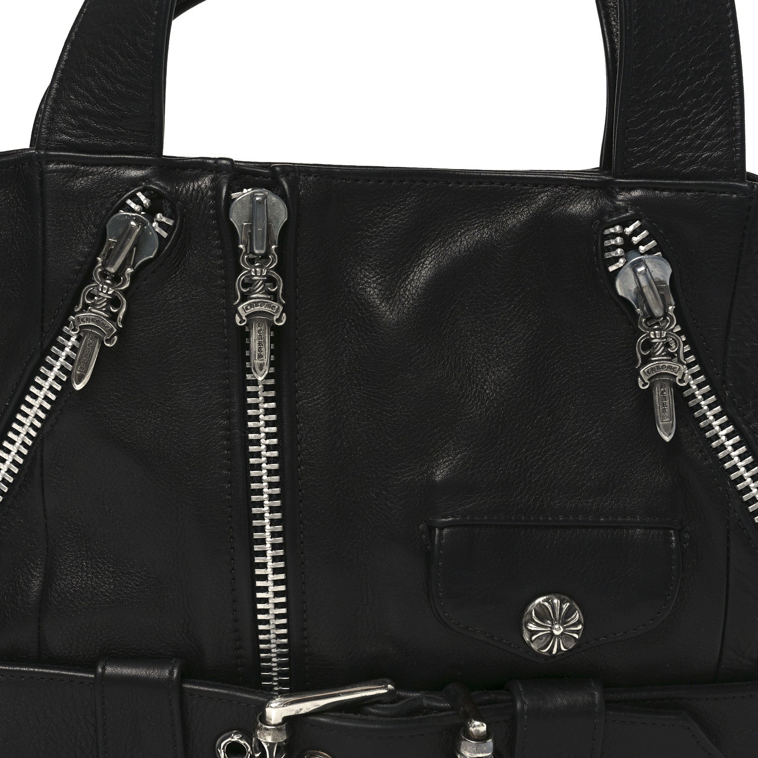 Grained Calfskin JJ Dean Tote Black