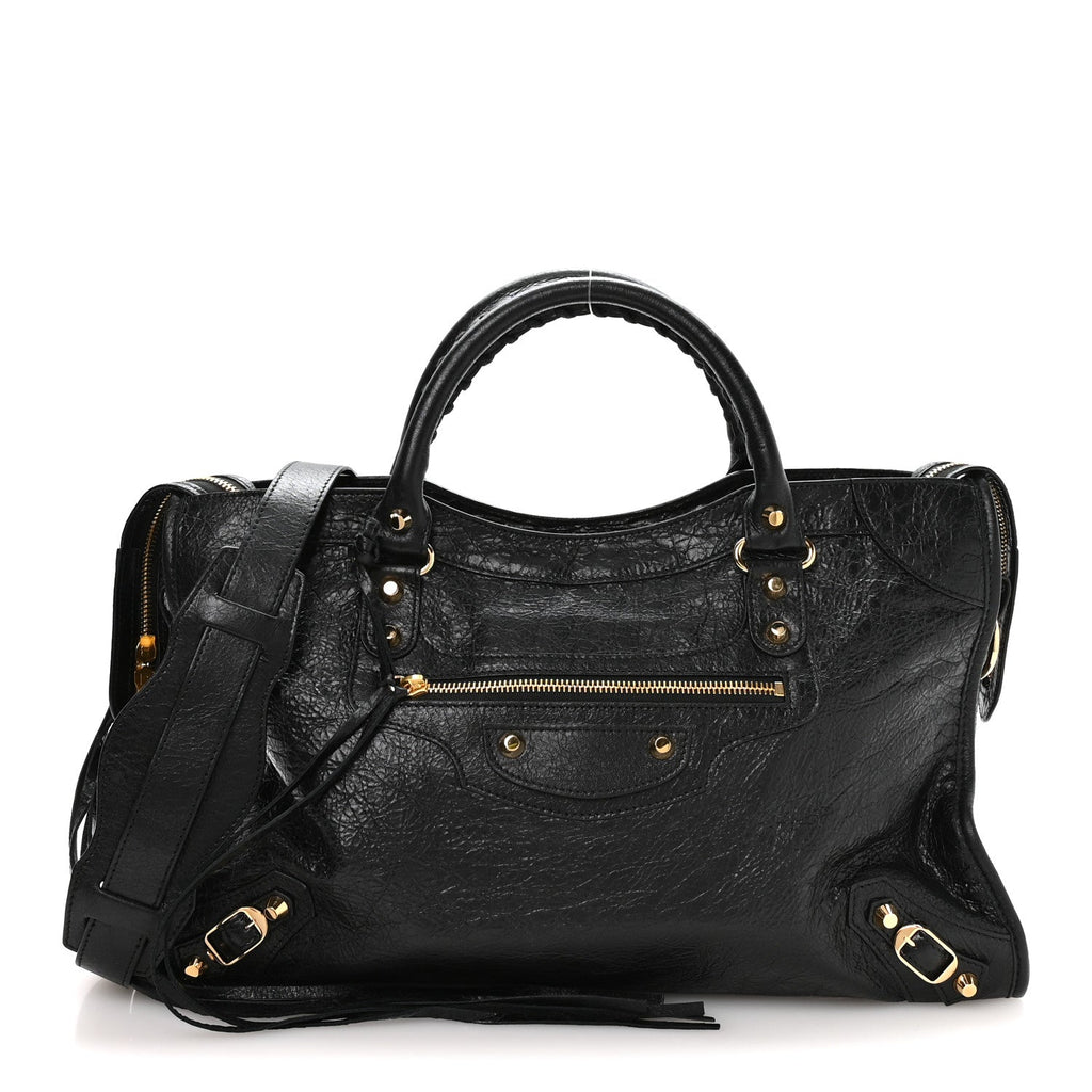 Agneau Classic Gold Hardware City Black