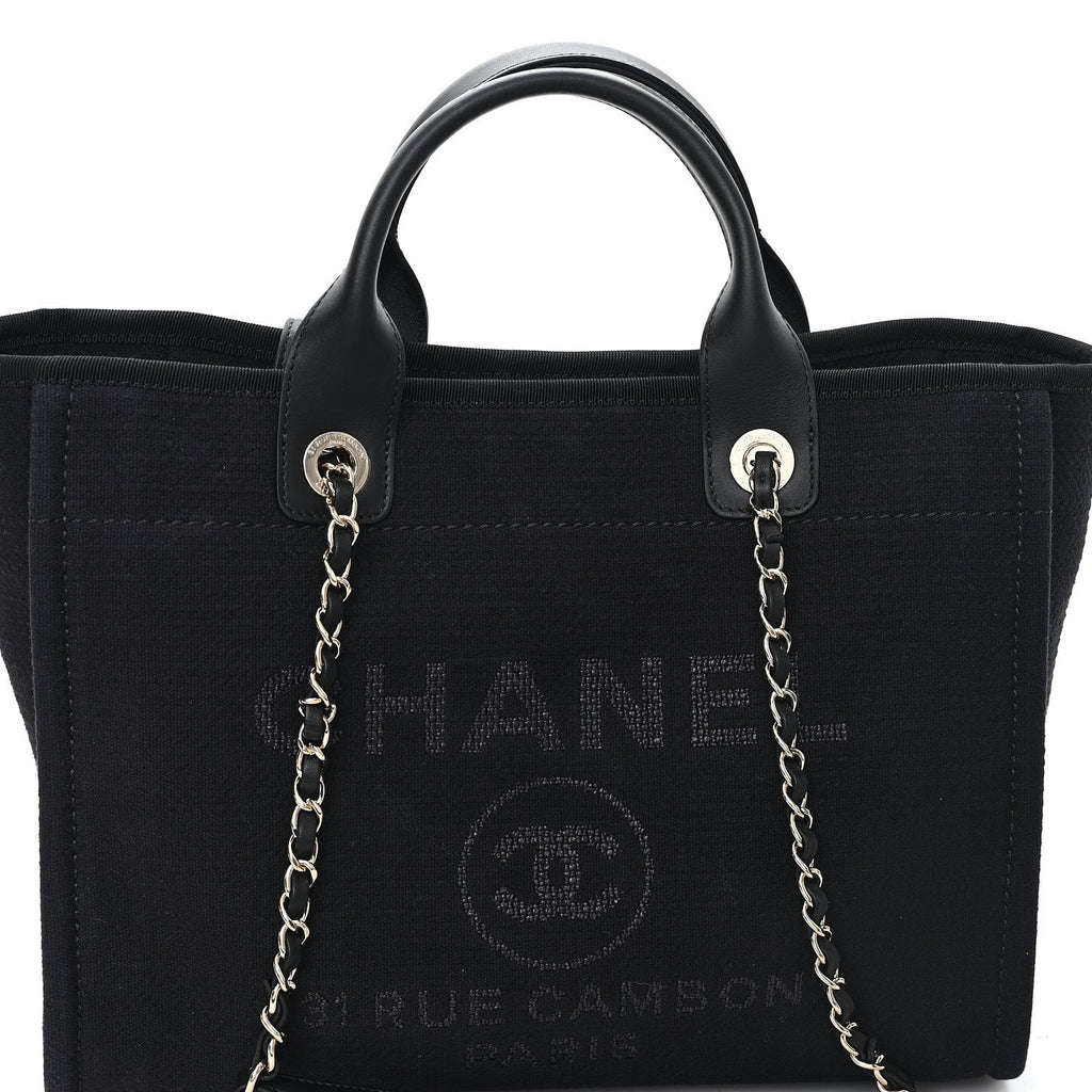 Mixed Fibers Small Deauville Tote Black