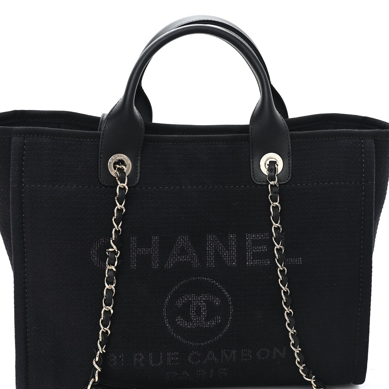Mixed Fibers Small Deauville Tote Black