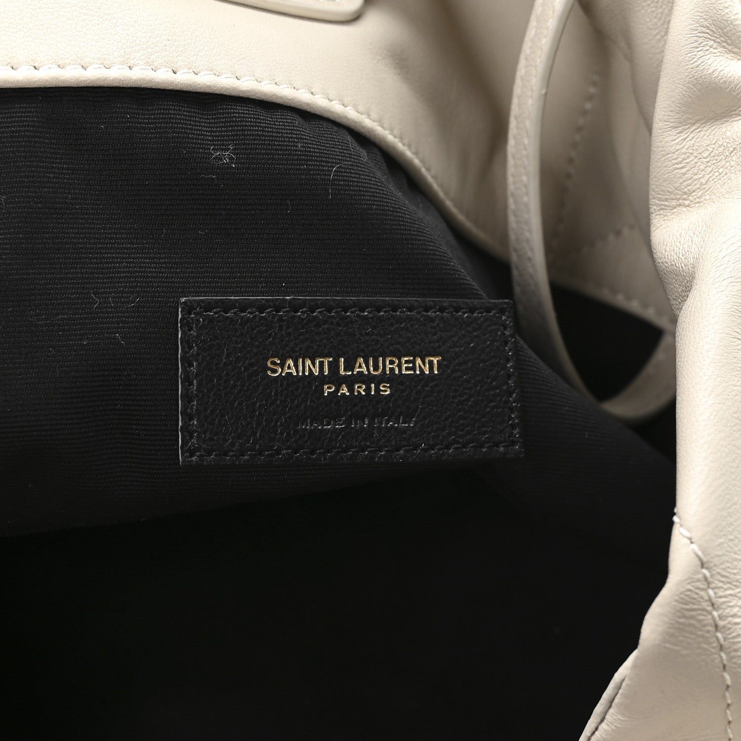 Lambskin Matelasse Monogram Large Jamie 4.3 Pochon Blanc Vintage