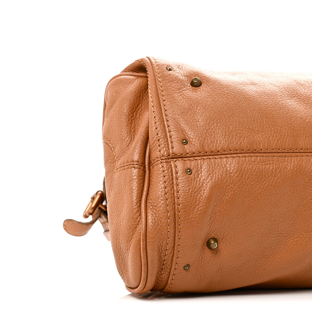 Calfskin Medium Paddington Satchel Tan