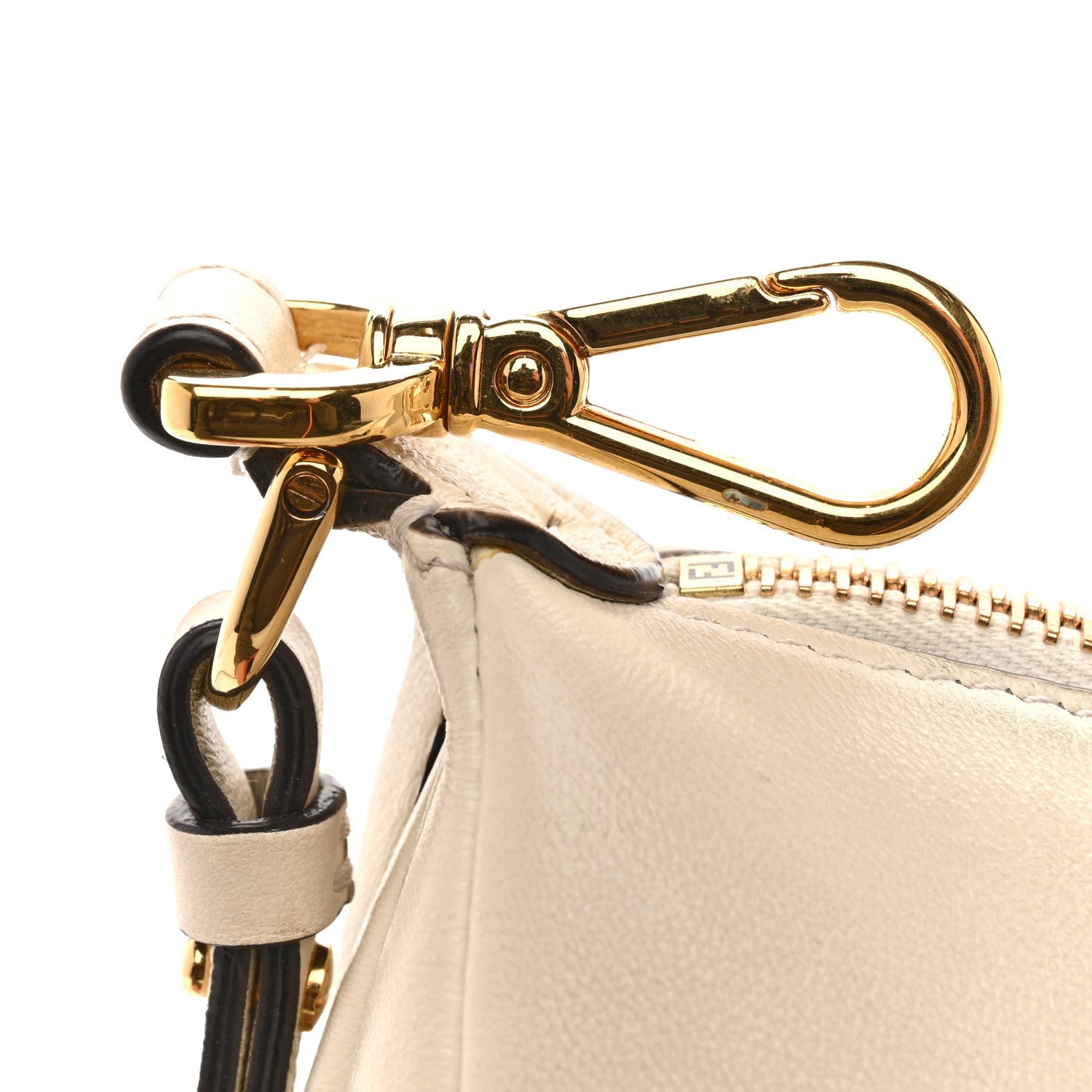 Vitello Grace Matte Mini Fendigraphy Hobo Bag Tortora