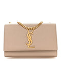Grain De Poudre Small Monogram Kate Satchel Nude Powder