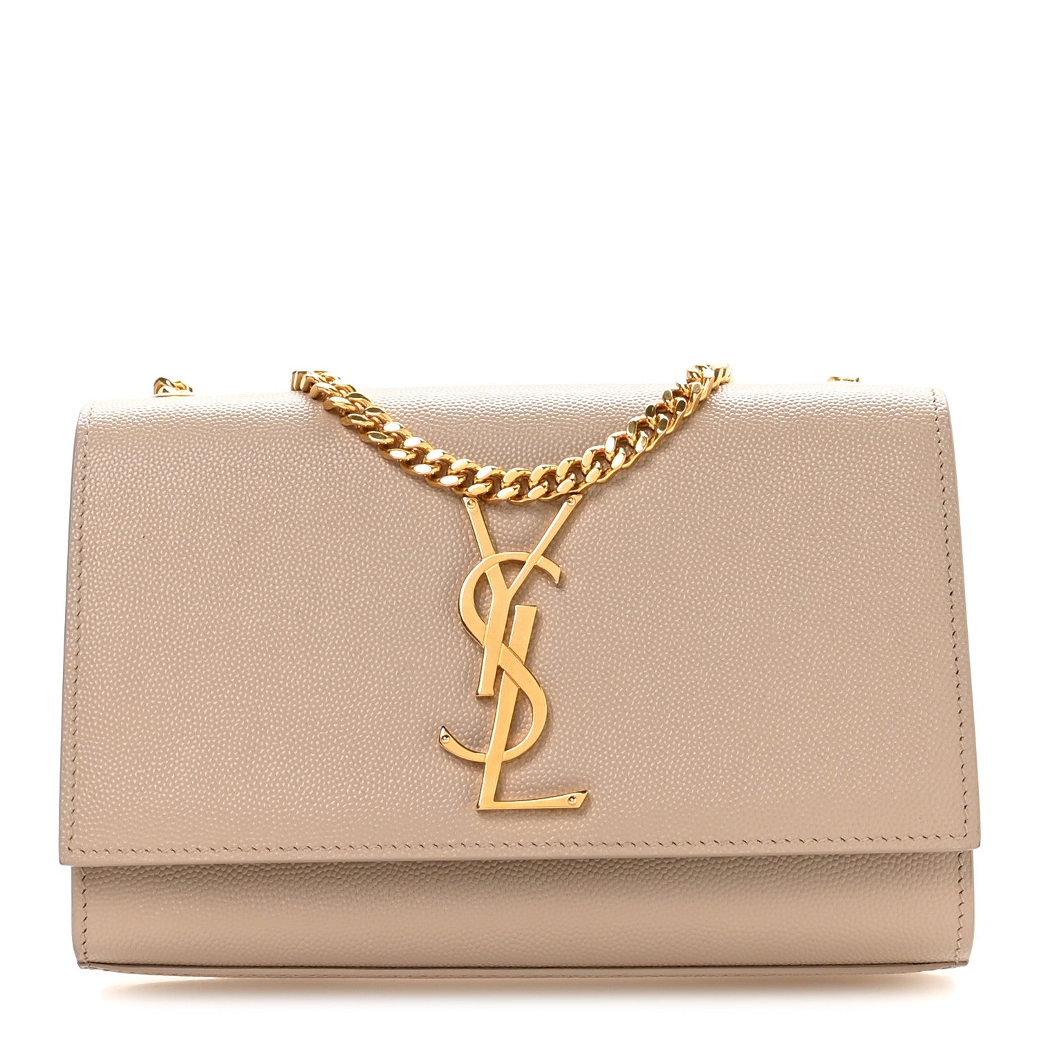 Grain De Poudre Small Monogram Kate Satchel Nude Powder