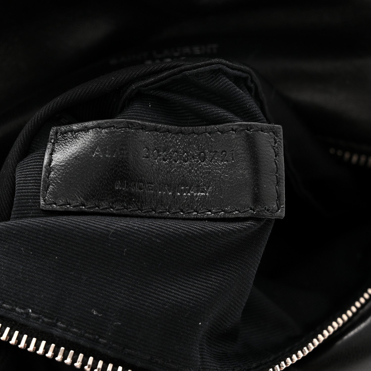 Lambskin Quilted Toy Loulou Puffer Monogram Chain Satchel Black