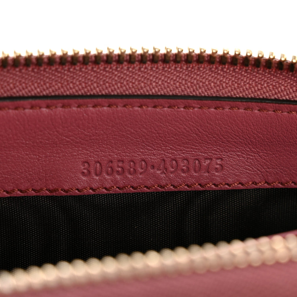 Microguccissima Sukey Zip Around Wallet Vintage Rose