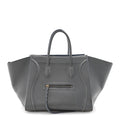 Baby Grained Calfskin Medium Phantom Luggage Kohl